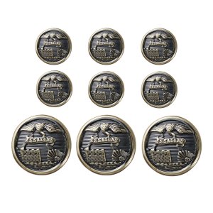 Army AGSU Button Set: Engineer 3-36 Ligne and 6-25 Ligne Male
