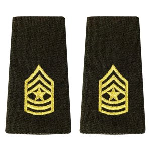 Army AGSU Large Epaulet: Sergeant Major