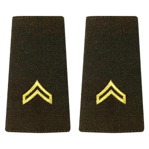 Army AGSU Leather Service Jacket (Bomber) Epaulet: Corporal