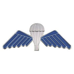 Army Badge: Australian Jump Wings, Silver/Blue Regulation size