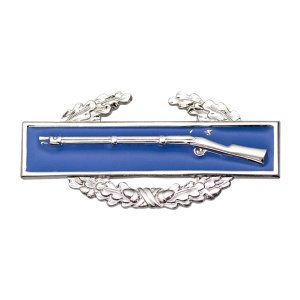 Army Badge: Combat Infantry First Award, blouse miniature, mirror finish