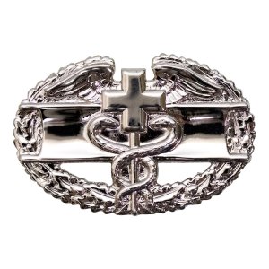 Army Badge: Combat Medical First Award, mirror finish