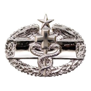 Army Badge: Combat Medical Second Award, mirror finish
