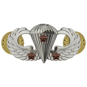 Army Badge: Combat Parachute Third Award, mirror finish