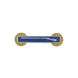 Army Badge: Expert Infantry, blouse miniature, silver oxidized