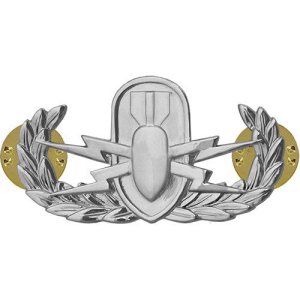 Army Badge: Explosive Ordnance Disposal, regulation size, mirror finish