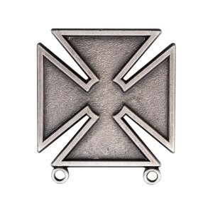 Army Badge: Marksman, regulation size, silver oxidized