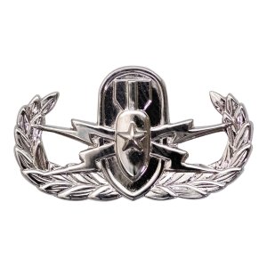 Army Badge: Senior Explosive Ordnance, miniature, mirror finish