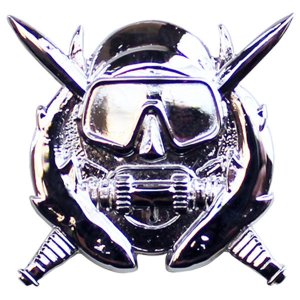 Army Badge: Special Operation Diver, Miniature size, mirror finish