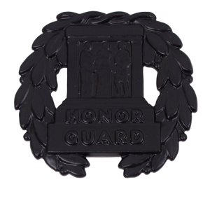 Army Badge: Tomb of the Unknown, regulation size, black metal