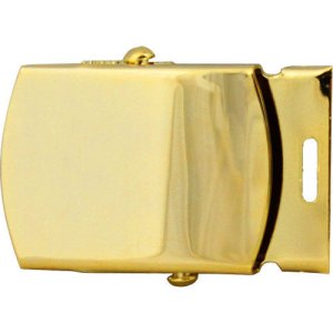 Army Belt Buckle: Gold Buckle and Tip, female