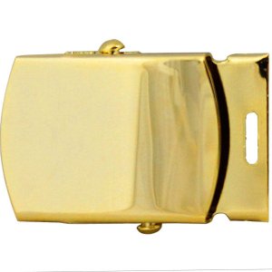 Army Belt Buckle: Gold Buckle and Tip