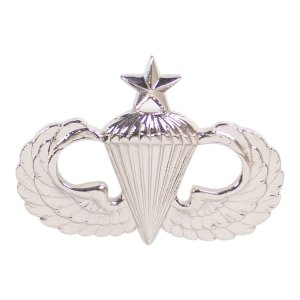 Army Breast Badge: Senior Parachute, regulation size, mirror finish