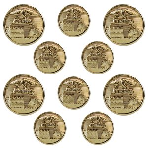 Army Button Set: Engineer 4x36 ligne and 6x25 ligne
