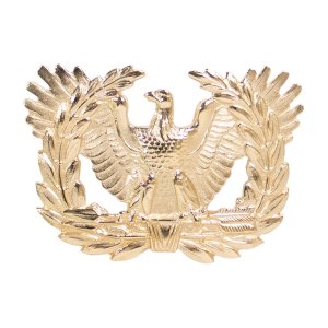 Army Cap Device: Warrant Officer, 22k gold plated