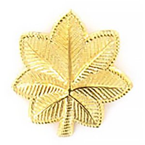 Army Cap Rank: Major, large, 22k gold plated