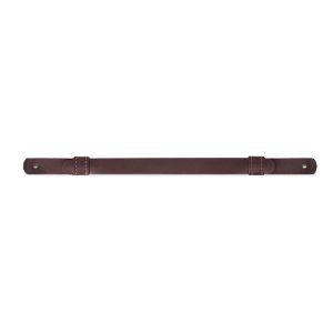Army Cap Strap: AGSU Brown Leather