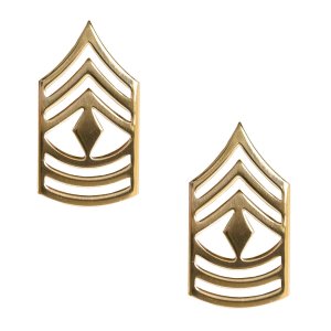 Army Chevron: First Sergeant, Brass metal