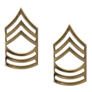 Army Chevron: Master Sergeant, Brass metal
