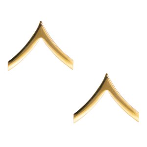 Army Chevron: Private, Brass metal