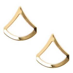 Army Chevron: Private First Class, 22k gold plated