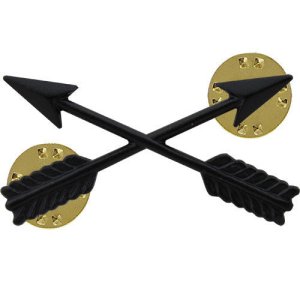 Army Collar Device: Special Forces, black metal