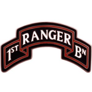 Army Combat Service Identification Badge (CSIB): 1st Ranger Battalion Scroll, 75th Regiment