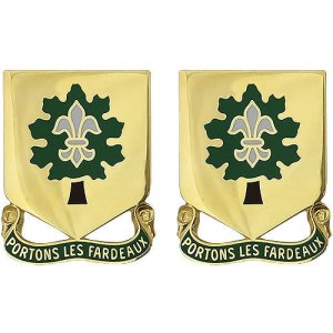 Army Crest: 101st Support Battalion, Portons Les Fardeaux