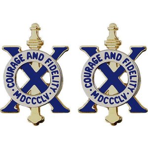 Army Crest: 10th Infantry Regiment, Courage and Fidelity MDCCC