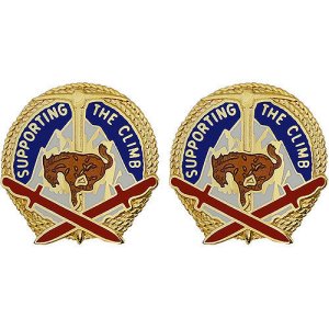 Army Crest: 10th Sustainment Brigade, Supporting The Climb