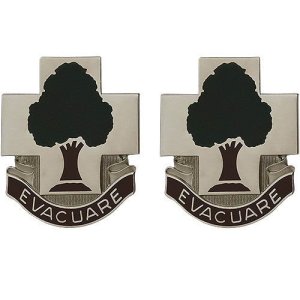 Army Crest: 115th Field Hospital, Evacuare