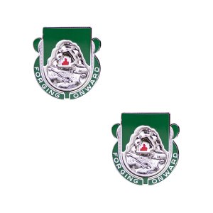 Army Crest: 123rd Support Battalion, Forging Onward