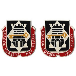 Army Crest: 126th Finance Battalion, Dragon Purser Pay Read