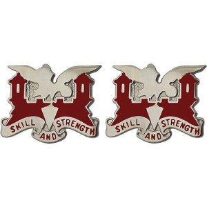 Army Crest: 130th Engineer Battalion, Skill and Strength