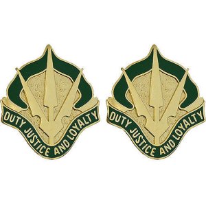 Army Crest: 15th Military Police Brigade, Duty Justice and Loyalty