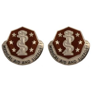 Army Crest: 168th Medical Battalion, Medical Aid and Support