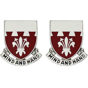 Army Crest: 169th Engineer Battalion, Mind and Hand