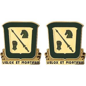 Army Crest: 18th Cavalry Regiment, Velox Et Mortifer
