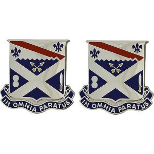 Army Crest: 18th Infantry Regiment, In Omnia Paratus