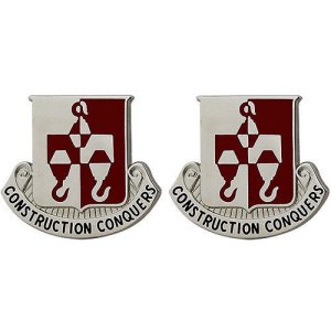 Army Crest: 244th Engineer Battalion, Construction Conquers