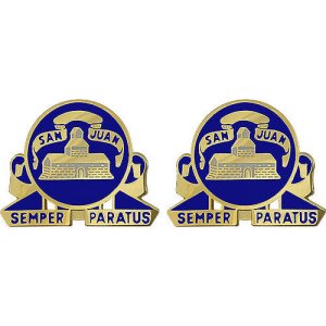 Army Crest: 24th Infantry Regiment, Semper Paratus (San Juan)