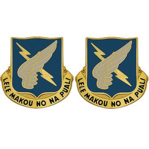 Army Crest: 25th Aviation Battalion, Lele Makou No Na Puali