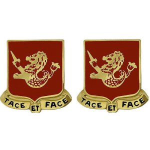 Army Crest: 25th Field Artillery, Tace Et Face