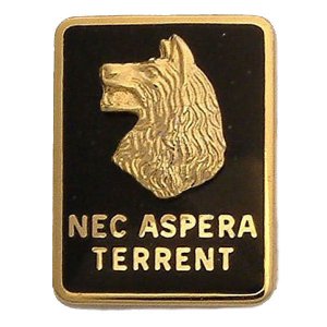 Army Crest: 27th Infantry Regiment, Nec Aspera Terrent, left side