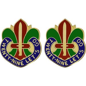 Army Crest: 29th Infantry Division, Twenty-Nine Let''s Go
