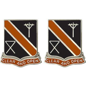 Army Crest: 29th Signal Battalion, Clear and Open