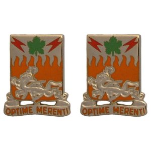 Army Crest: 307th Signal Battalion, Optime Merenti
