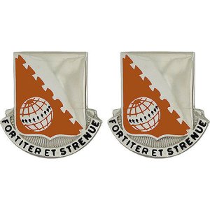 Army Crest: 30th Signal Battalion, Fortiter Et Strenve