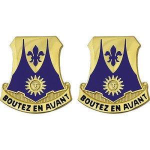 Army Crest: 356th Regiment, Boutez En Avant
