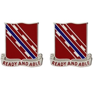 Army Crest: 411th Engineer Battalion, Ready and Able